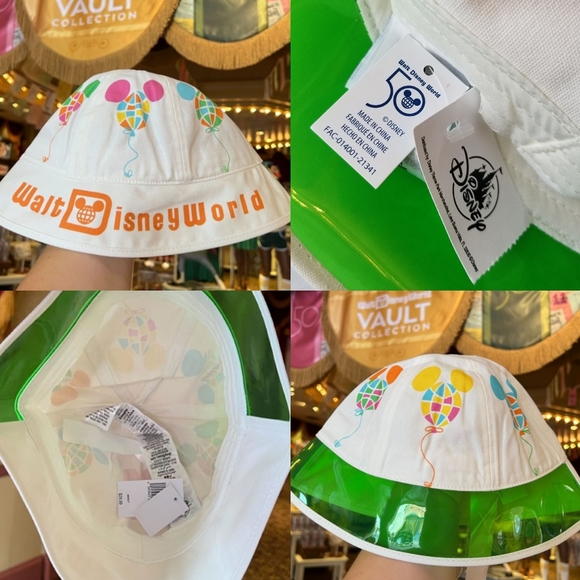 ❗Walt Disney World Vault Collection 50th Anniversary Retro Lime Green Bucket Hat - Picture 3 of 3